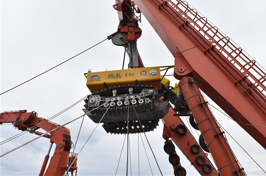 我國首次500米海底多金屬結核采集系統(tǒng)試驗紀實